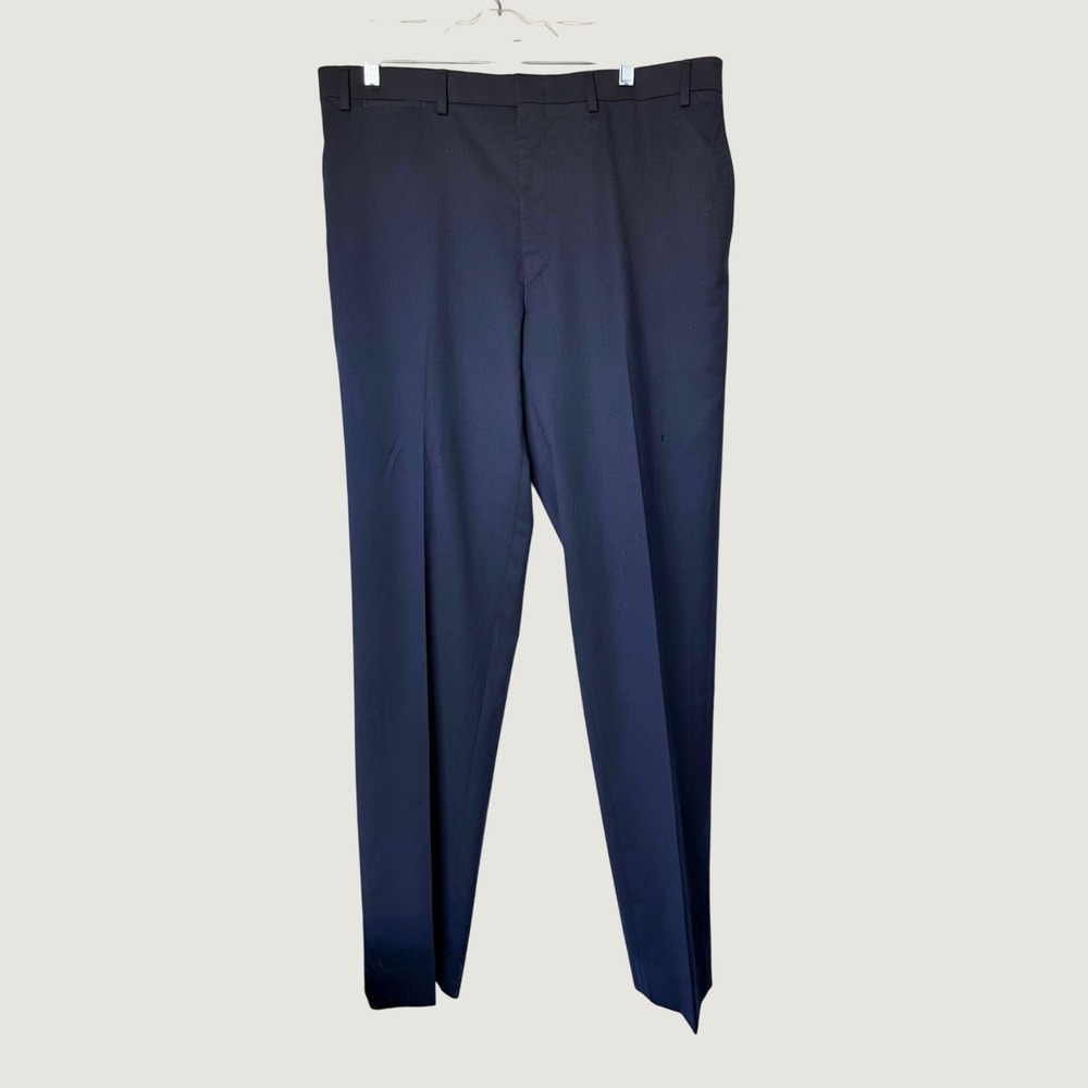 Lauren Ralph Lauren Mens Slim Fit Dress Pants Navy Blue 36W 34L Trousers